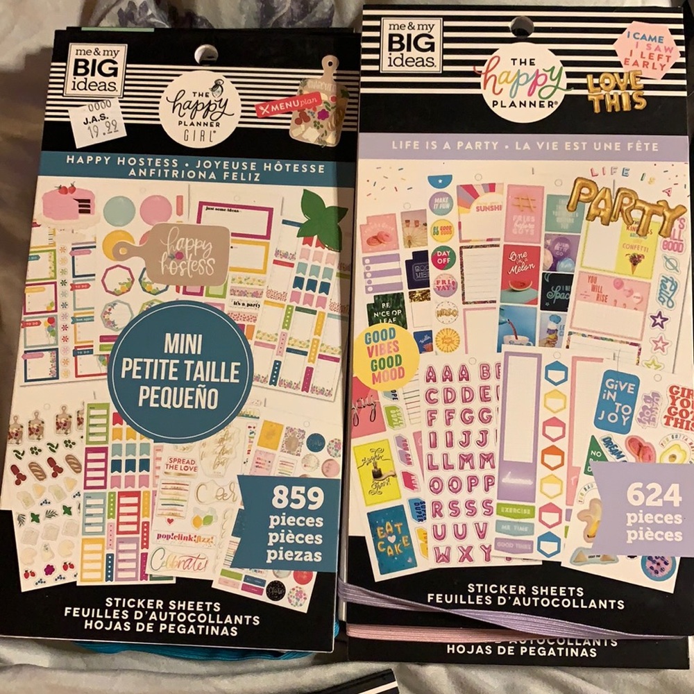 The happy planner sticker books